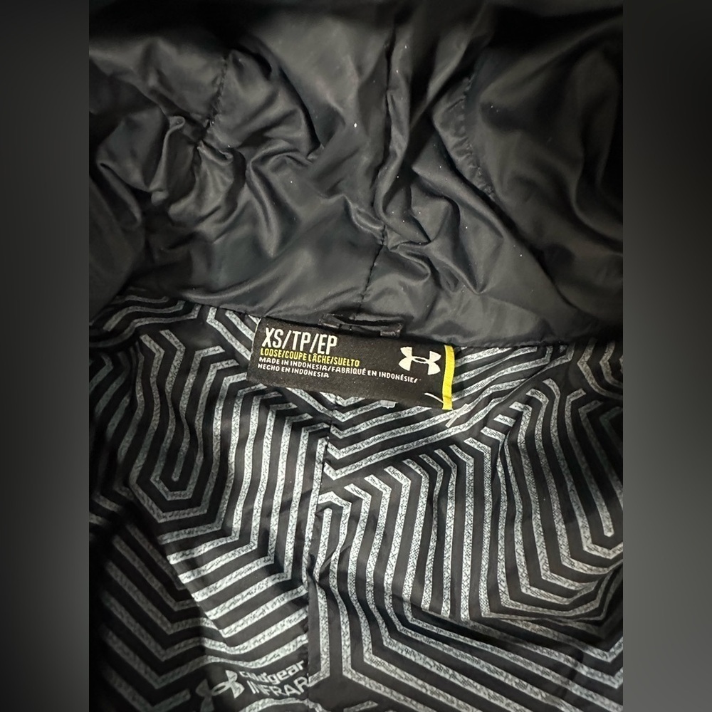 A263 Under Armour Infared Cold Gear Down Puffer Parka Storm 1 Coat XS Womens - Picture 7 of 8